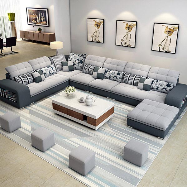 Ghế sofa kiểu chữ U đẹp mắt