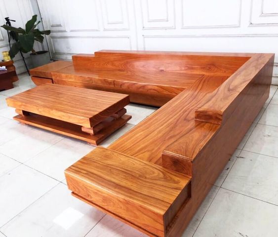 Những đặc điểm cần lưu ý khi chọn sofa gỗ nguyên khối
