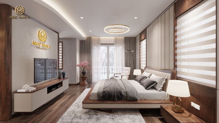 Giường ngủ gỗ óc chó