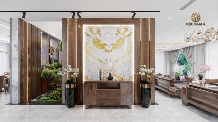 Trang trí nội thất phòng tiếp khách độc đáo, nghệ thuật